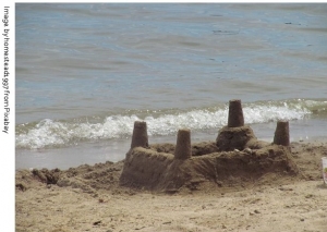 Oak Island sand castle