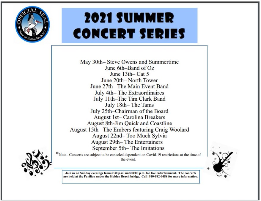 Holden Beach Summer Concert Series